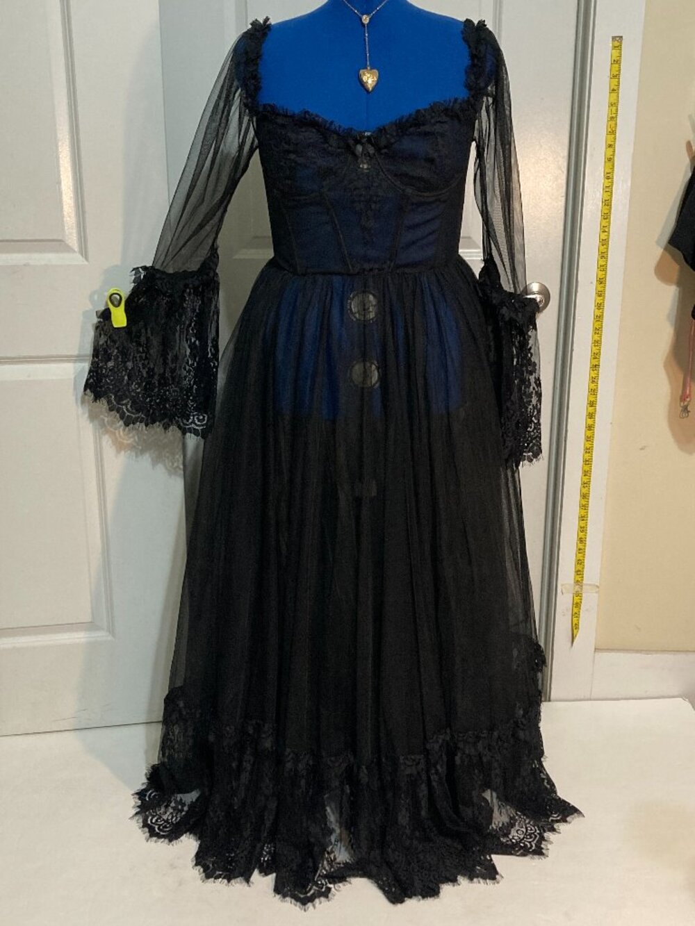 Dolls Kill Widow Dance with Death Maxi Dress - Black